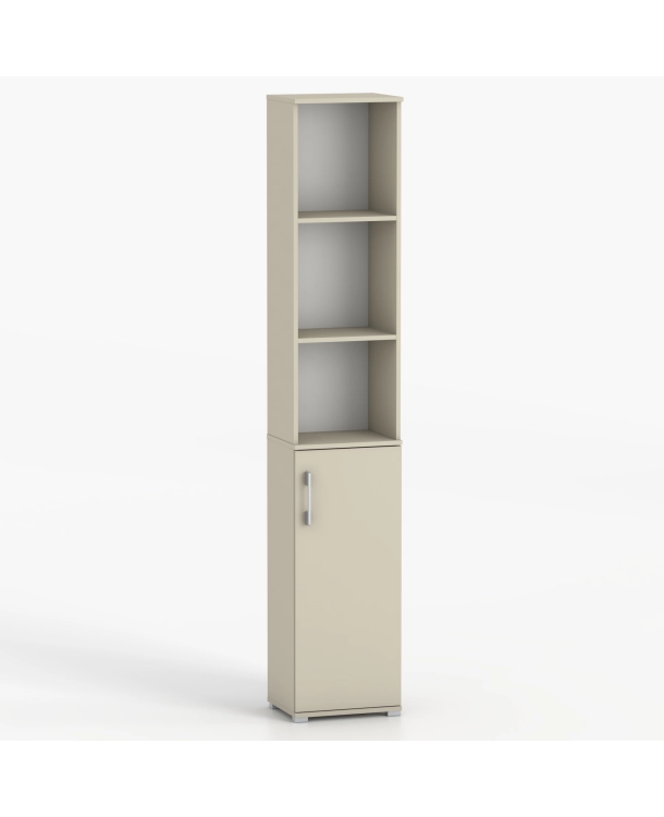 Szafa z półkami 189 cm 1D w kolorze kaszmirowym 40 - 50 cm